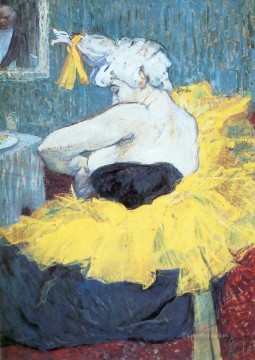 Henri de Toulouse Lautrec Painting - the clownesse cha u kao at the moulin rouge 1895 Toulouse Lautrec Henri de
